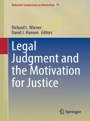 cover image of Legal Judgment and the Motivation for Justice